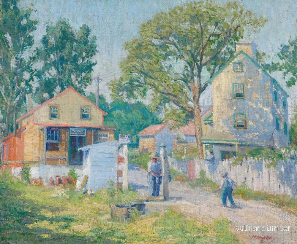 Reproduktion av målningen La pompe du village - Harry Shokler - Bild 2