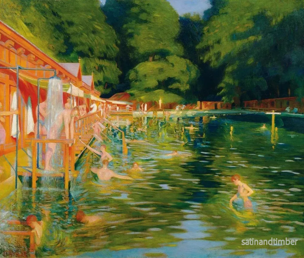 Reproduktion av målningen Piscine - Ludwig Ferdinand Graf - Bild 2