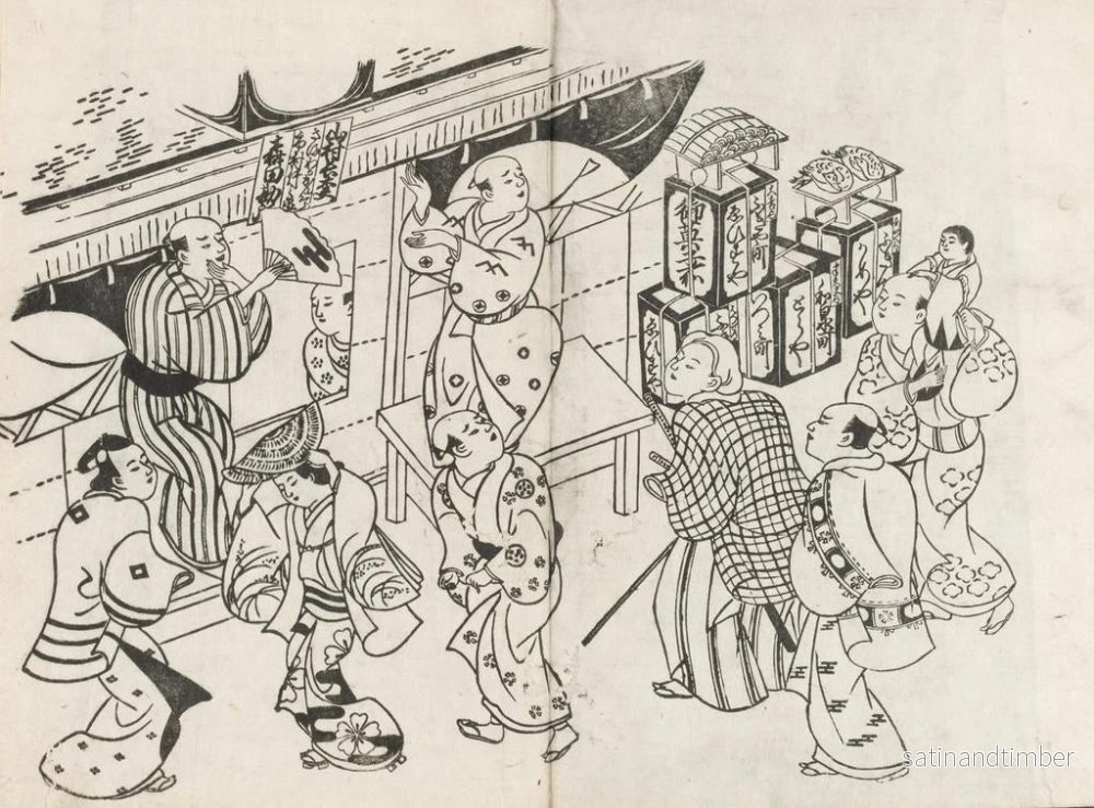 Reproduktion av målningen Yakusha ezukushi Pl1 - Okumura Masanobu - Bild 2
