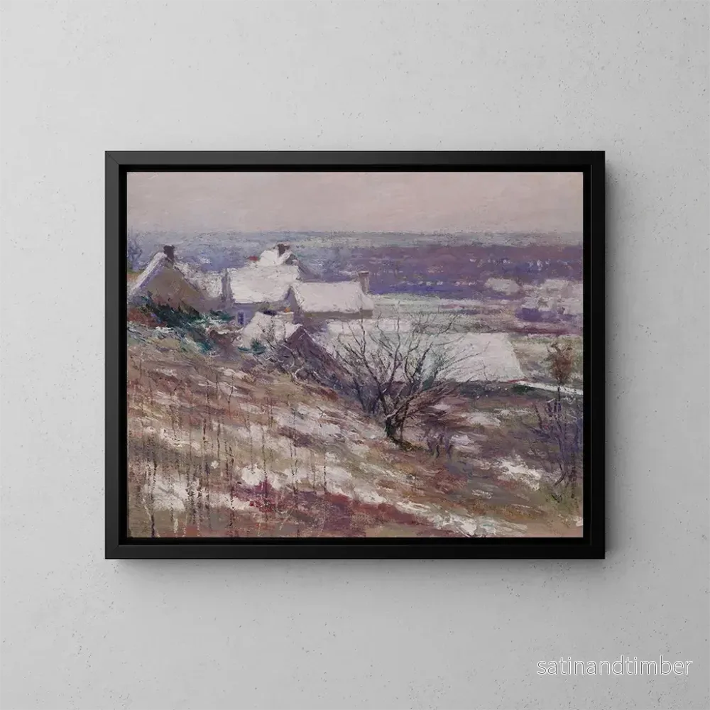 Reproduktion av målningen vinterlandskap - Theodore Robinson