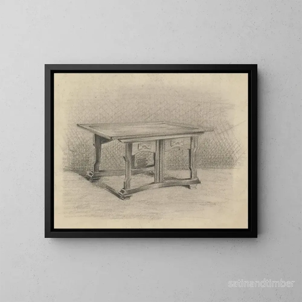 Reproduktion av målningen design för ett bord - Carel Adolph Lion Cachet