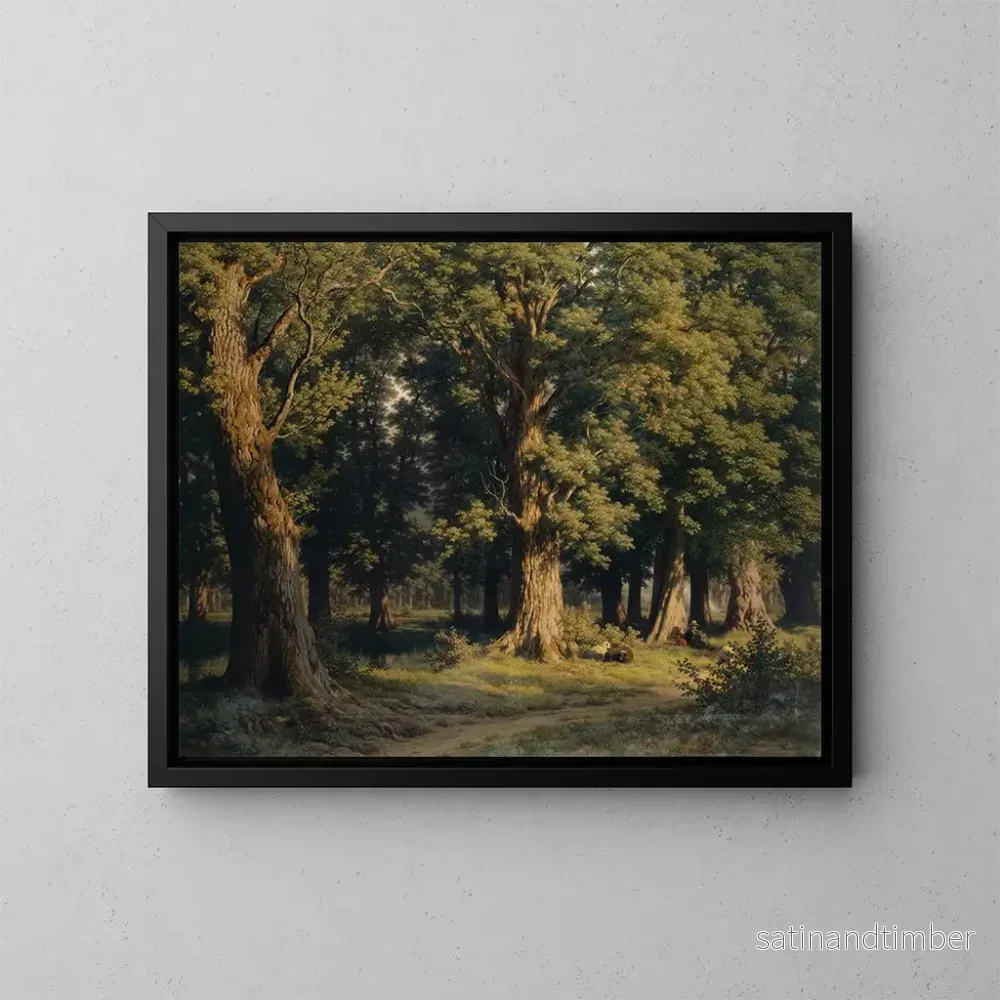Reproduktion av målningen Bosquet nära Lucerne - Robert Zünd