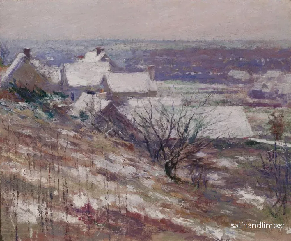 Reproduktion av målningen vinterlandskap - Theodore Robinson - Bild 2