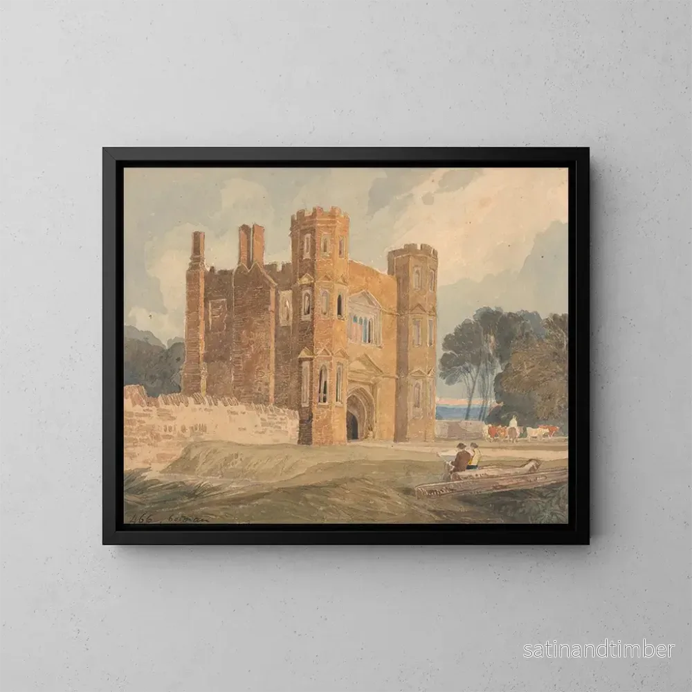 Reproduktion av målningen av Porte de Saint Marys i Wiggenhall, Norfolk - John Sell Cotman