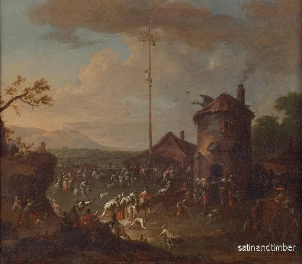 Reproduktion av målningen Fête de la Kirchweih - Karl Josef Aigen - Bild 2