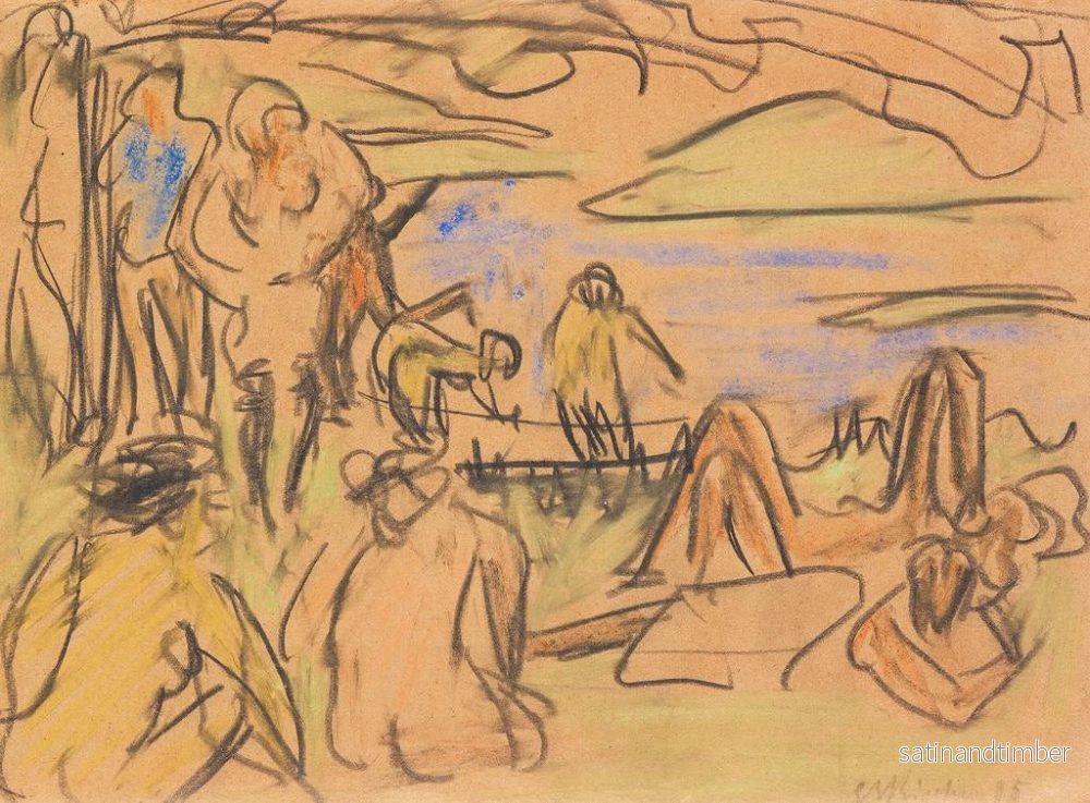 Reproduktion av målningen Baigneuse - Ernst Ludwig Kirchner - Bild 2