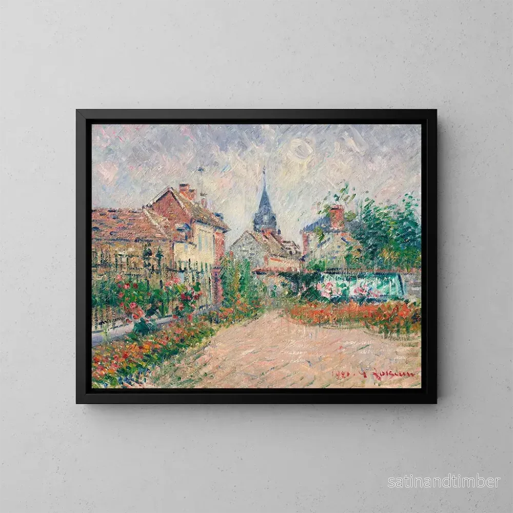 Reproduktion av målningen Vy över Saint-Cyr-du-Vaudreuil, Eure - Gustave Loiseau