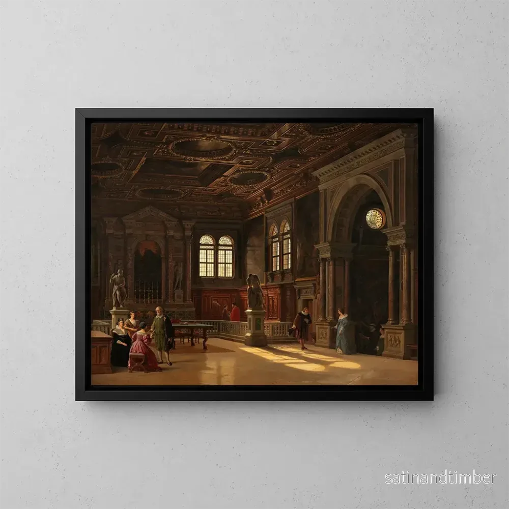 Reproduktion av målningen inomhus av Scuola di San Rocco, Venedig – Heinrich Hansen Reproduktion av målningen inomhus av Scuola di San Rocco, Venedig – Heinrich Hansen