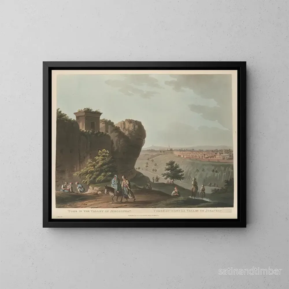 Reproduktion av målningen Tombeau dans la vallée de Josaphat - Luigi Mayer