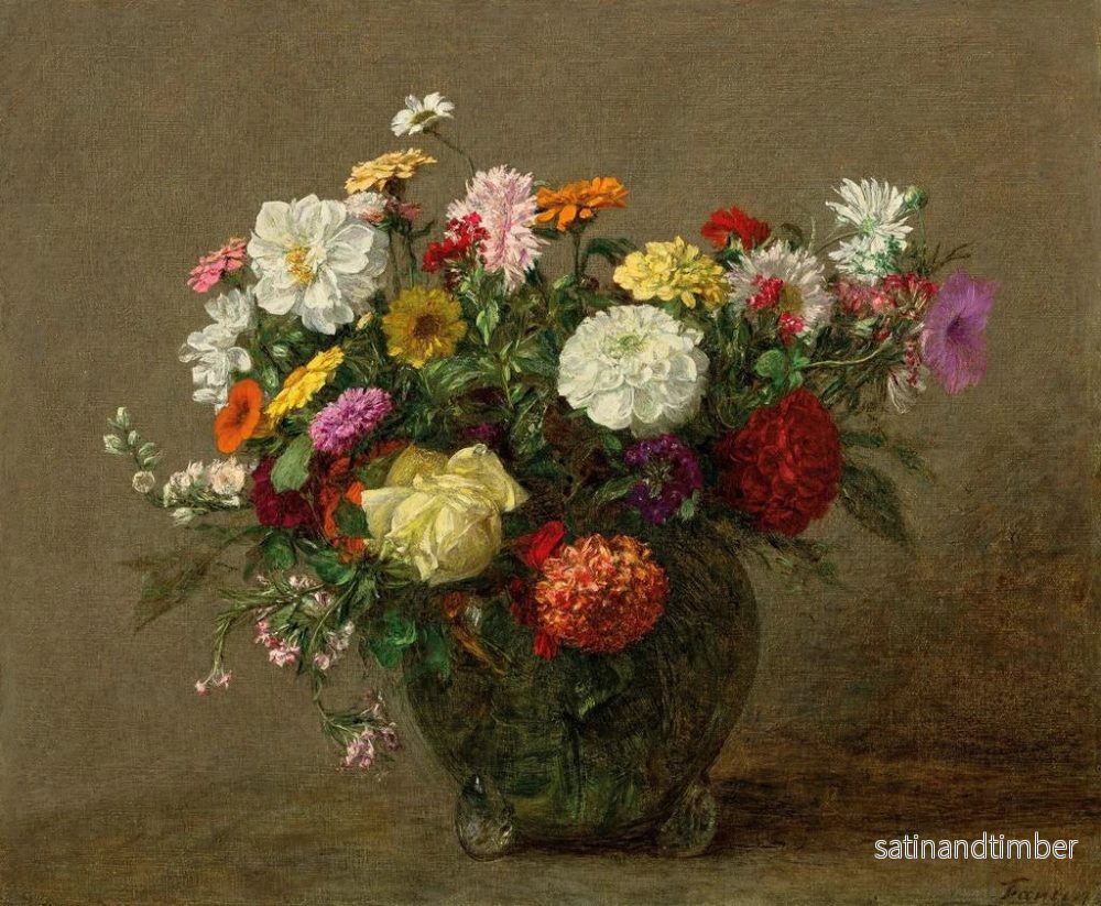 Reproduktion av målningen Bouquet de jardin - Henri Fantin-Latour - Bild 2