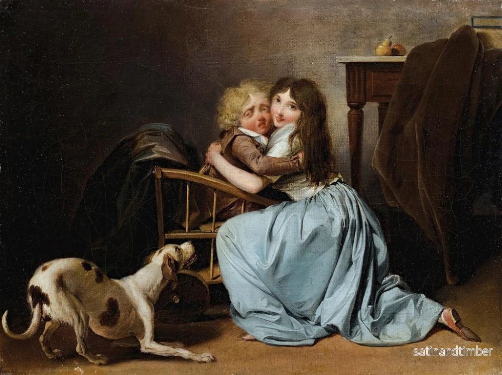 Reproduktion av målningen La peur infondée - Louis Léopold Boilly - Bild 2