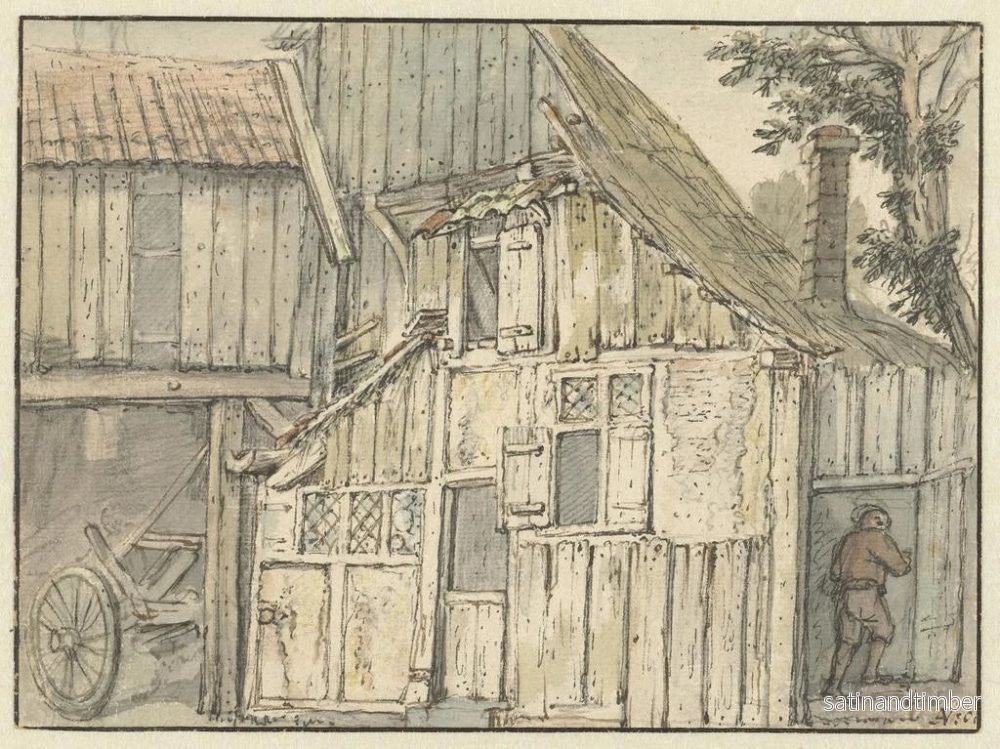 Reproduktion av målningen av en gårdsfasad - Isaac van Ostade - Bild 2
