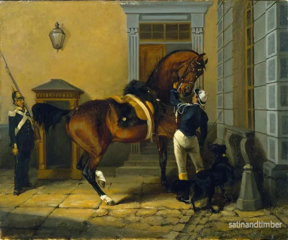 Reproduktion av målningen Gentilhomme, den kung Charles XV av Sveriges favorit häst - John Arsenius - Bild 2