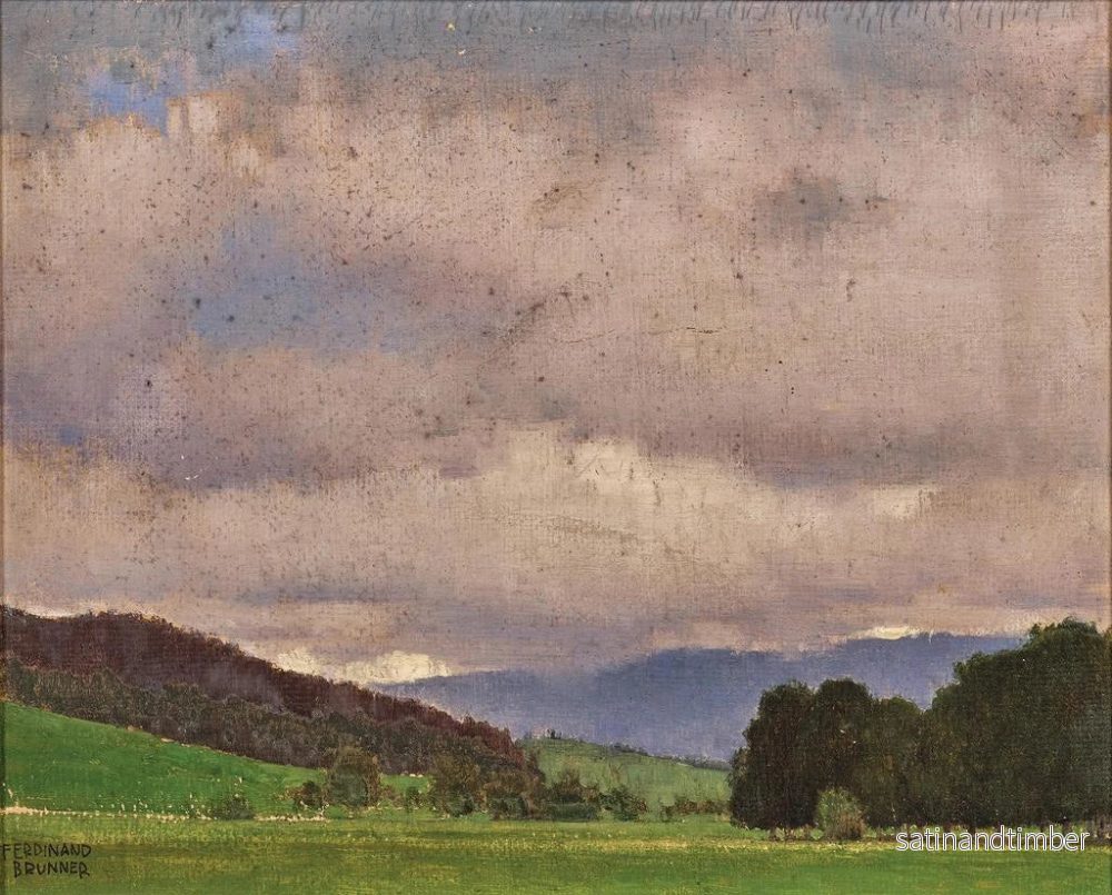 Reproduktion av målningen Landskap i Niederösterreich - Ferdinand Brunner - Bild 2