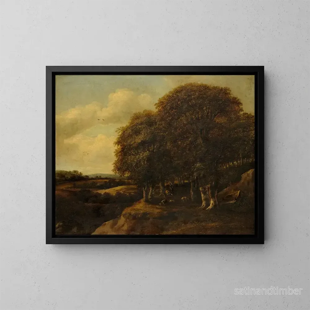 Reproduktion av målningen Landskap med herdar – Jan Vermeer van Haarlem l’Ancien Reproduktion av målningen Landskap med herdar – Jan Vermeer van Haarlem l’Ancien