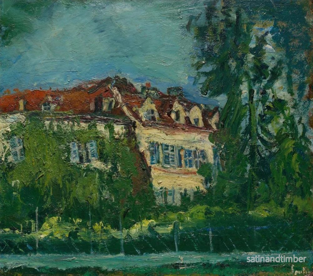 Reproduktion av målningen Landskap med hus - Chaïm Soutine - Bild 2