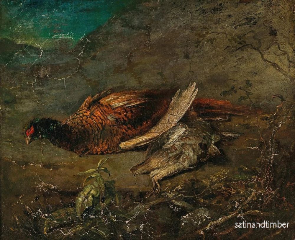Reproduktion av målningen Naturtavla med fasan och tjäder - Carl Spitzweg - Bild 2