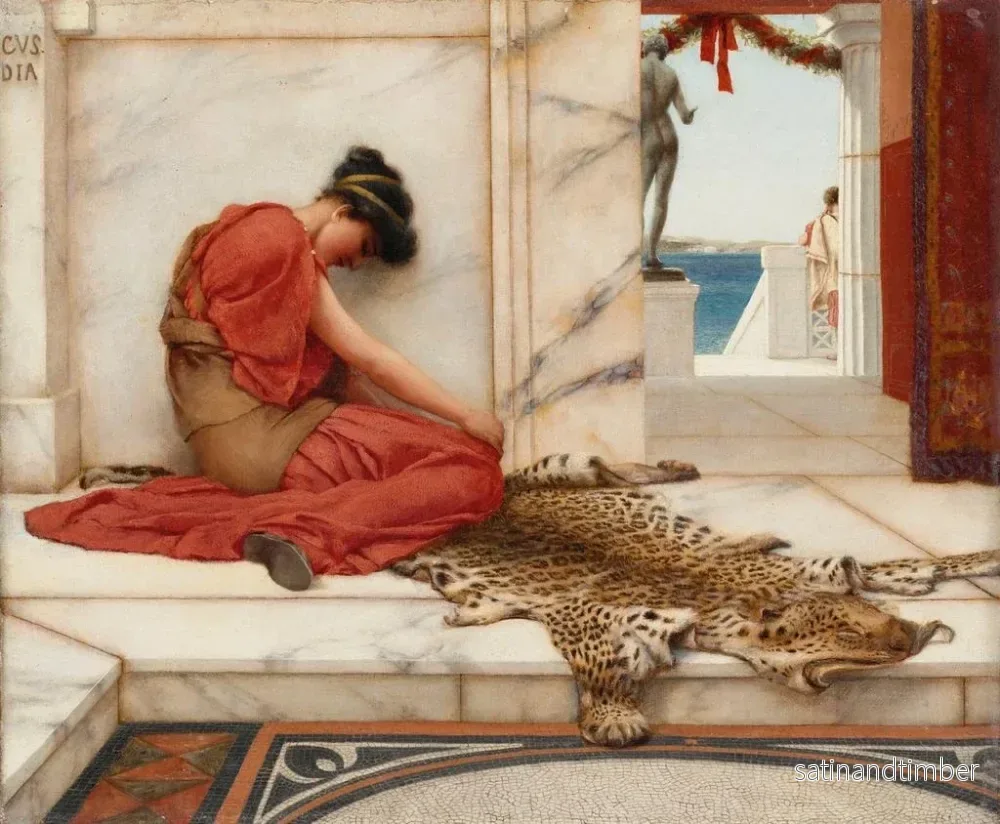 Reproduktion av målningen La Dispute - John William Godward - Bild 2