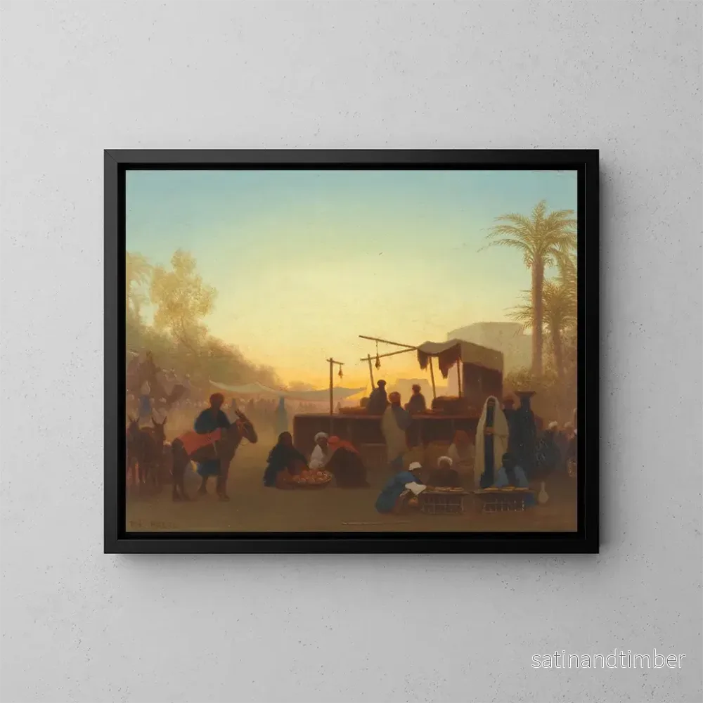 Reproduktion av målningen Marche au Caire – Charles Théodore Frère Reproduktion av målningen Marche au Caire – Charles Théodore Frère