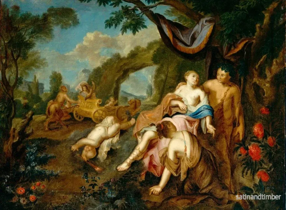Reproduktion av målningen Bacchus och Ariane - Gustavus Hesselius - Bild 2