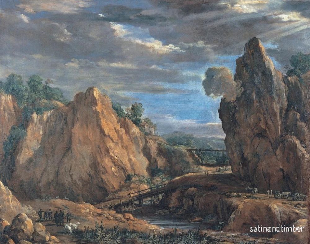 Reproduktion av målningen Les mines d'alun de Tolfa - Pietro da Cortona - Bild 2