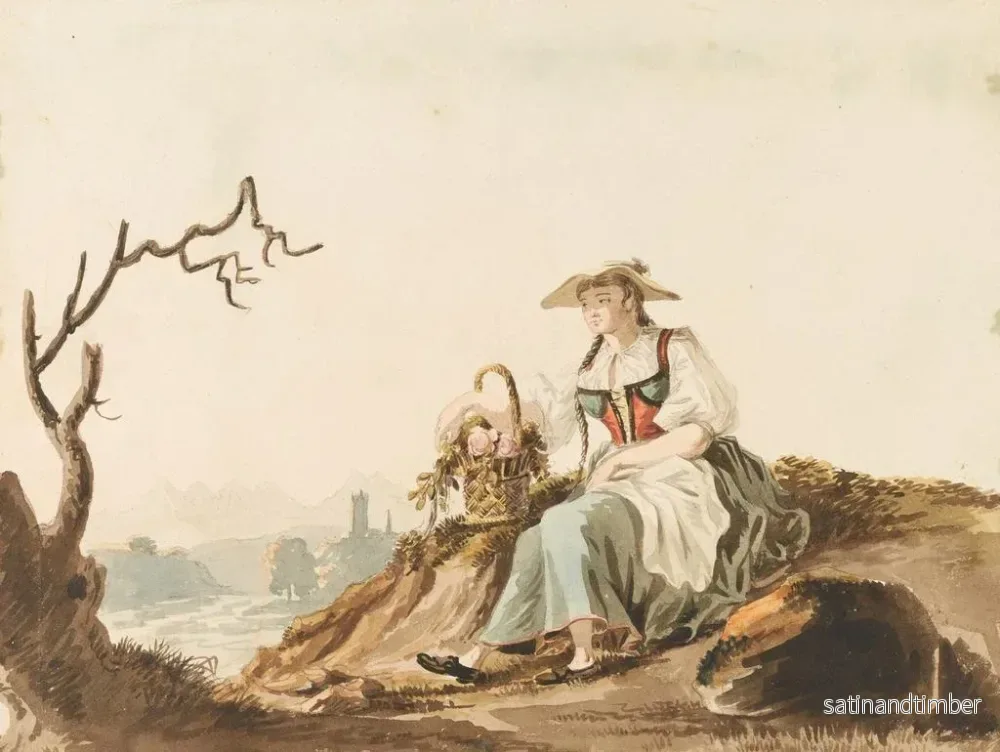 Reproduktion av målningen av Bernskt bondlandskap nära Fribourg - Johann Karl Müllner - Bild 2