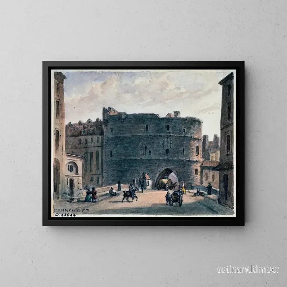 Reproduktion av målningen Le petit Châtelet - Auguste Sébastien Bénard