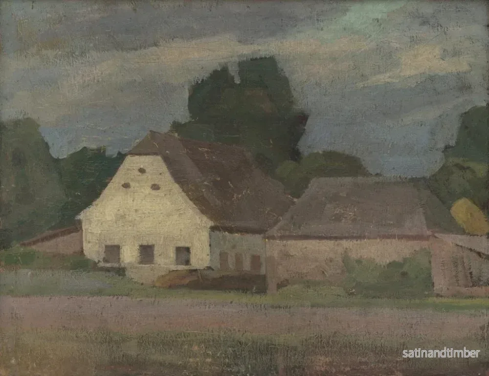 Reproduktion av målningen Ferme - Eduard Putra - Bild 2