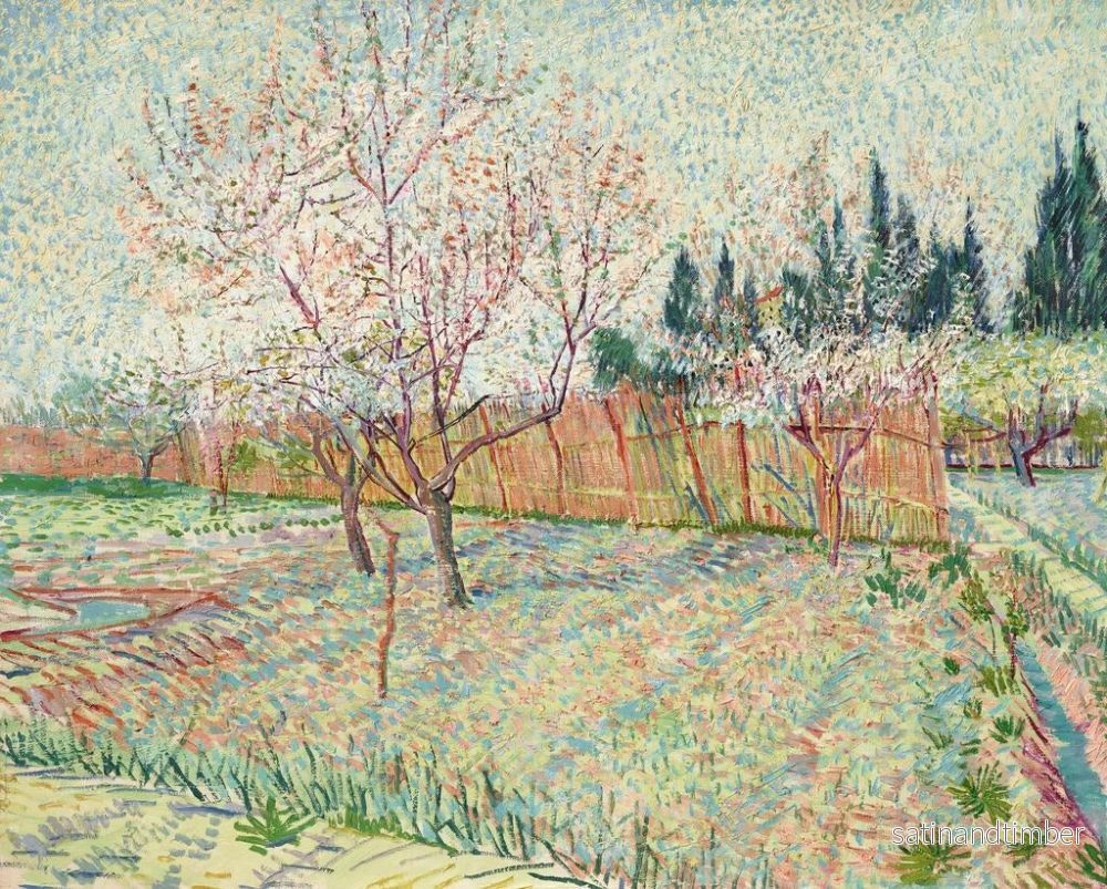 Reproduktion av målningen Verger med cypresser - Vincent van Gogh - Bild 2