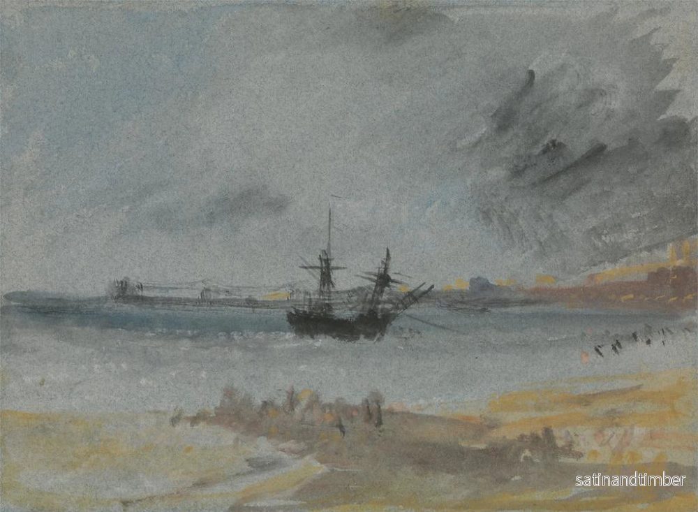 Reproduktion av målningen Färjad skepp vid Brighton - Joseph Mallord William Turner - Bild 2