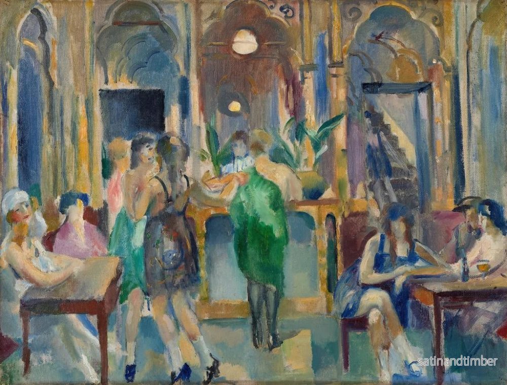 Reproduktion av målningen Le Palais de Cristal ou la Maison Close d'Anvers - Henri Ottmann - Bild 2