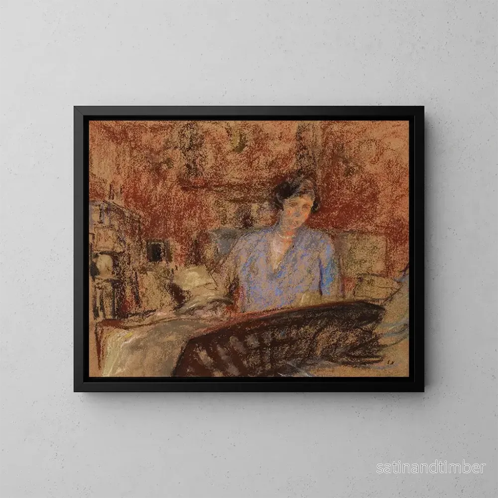 Reproduktion av målningen Studie för porträttet av Madame Lucien Sauphar – Édouard Vuillard Reproduktion av målningen Studie för porträttet av Madame Lucien Sauphar – Édouard Vuillard