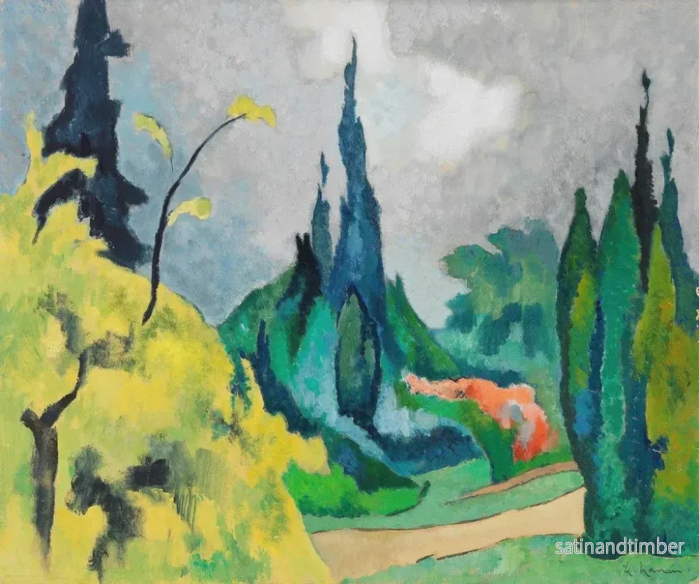 Reproduktion av målningen Parc Dilborn - Heinrich Nauen - Bild 2