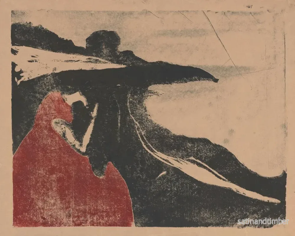 Reproduktion av målningen Melankoli II - Edvard Munch - Bild 2