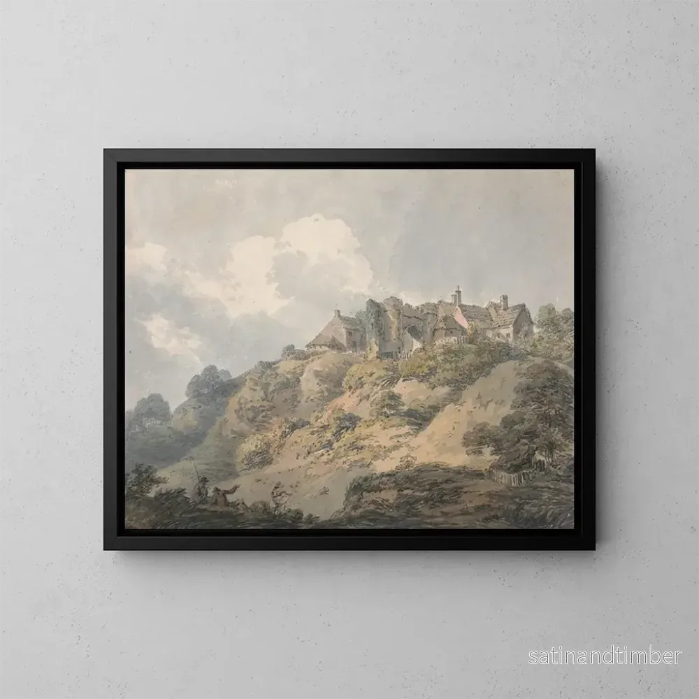 Reproduktion av målningen Vue de Winchelsea, Sussex - Thomas Girtin