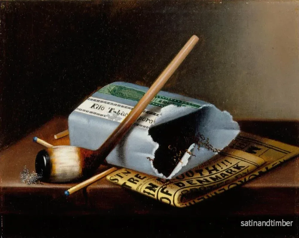 Reproduktion av målningen Hélas, pauvre Yorick - William Michael Harnett - Bild 2