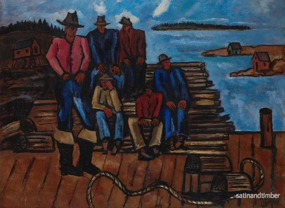 Reproduktion av målningen Fiskare av humrar - Marsden Hartley - Bild 2