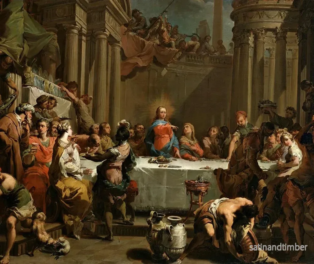 Reproduktion av målningen Les Noces de Cana - Gaetano Gandolfi - Bild 2