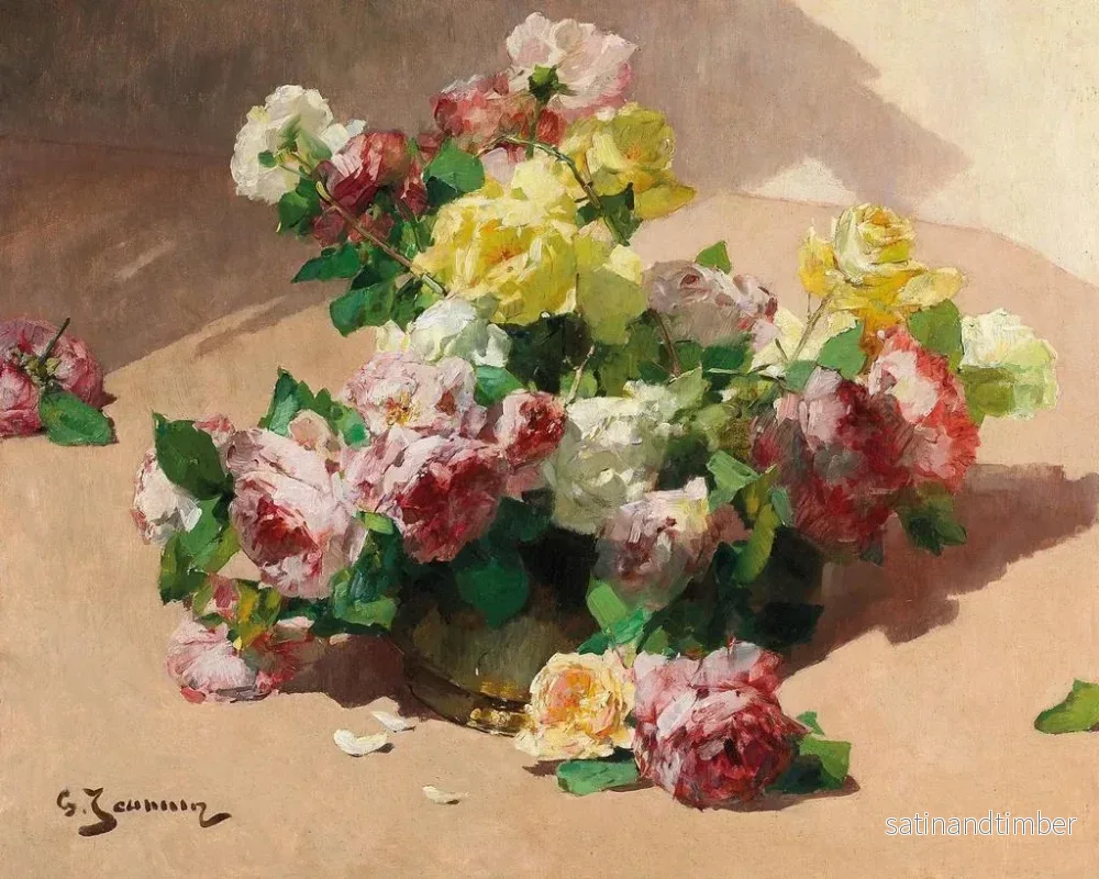 Reproduktion av målningen Rosor - Georges Jeannin - Bild 2