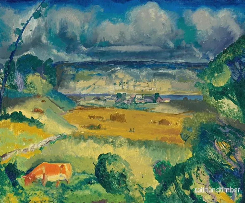 Reproduktion av målningen Moln och äng - George Wesley Bellows - Bild 2