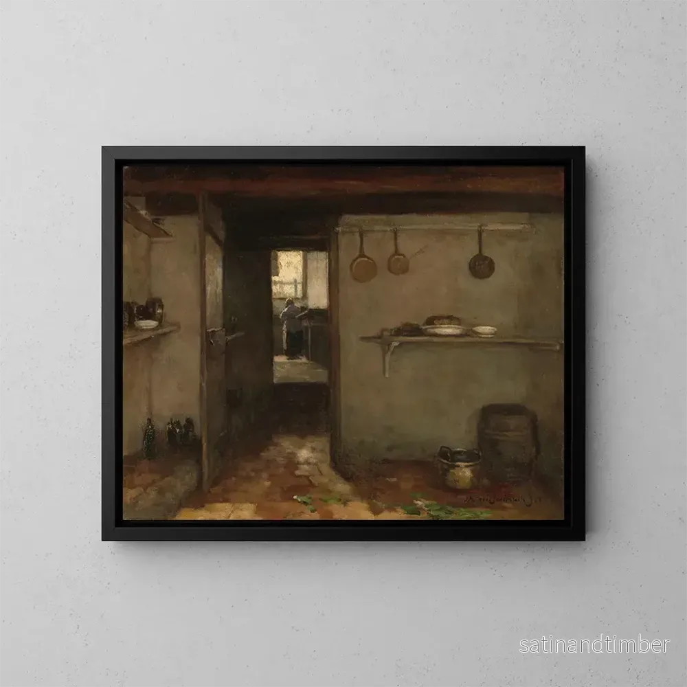 Reproduktion av målningen Cave des artistes à La Haye - Johan Hendrik Weissenbruch