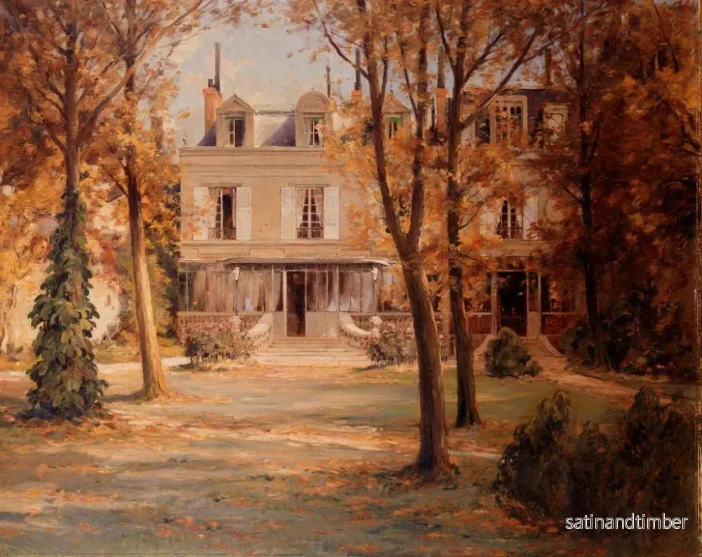Reproduktion av målningen La Maison de Victor Hugo, Paris, avenue d'Eylau - Eugène Bourgeois - Bild 2