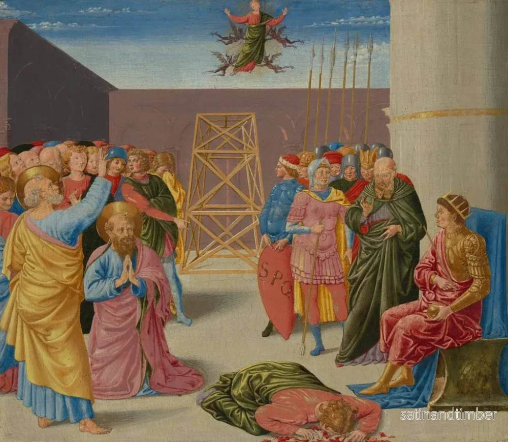 Reproduktion av målningen av Saint Pierre et Simon le Magicien - Benozzo Gozzoli - Bild 2