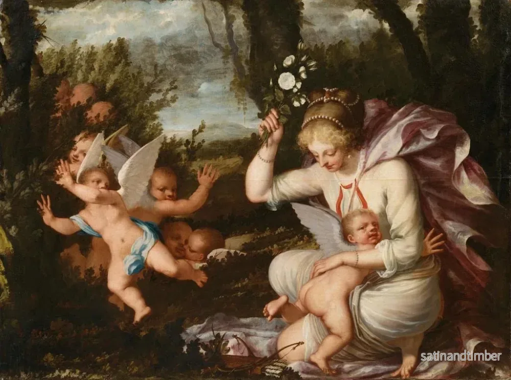 Reproduktion av målningen Le châtiment de Cupidon - Pietro Liberi - Bild 2