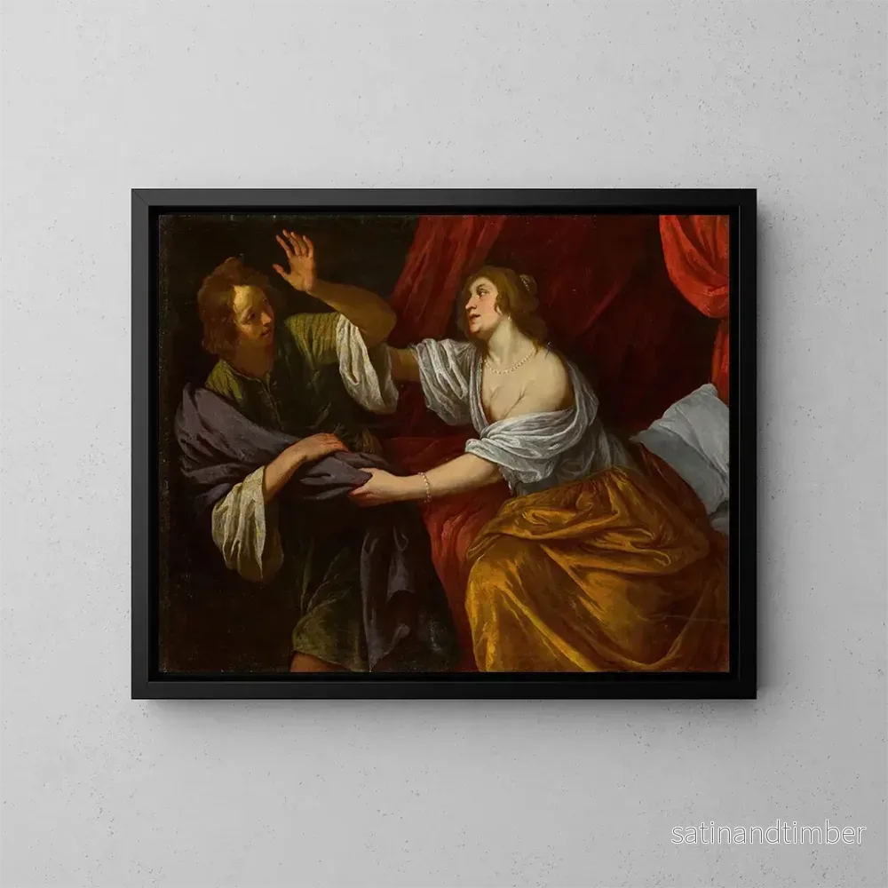 Reproduktion av målningen Joseph och Potifars hustru - Giovanni Andrea de Ferrari