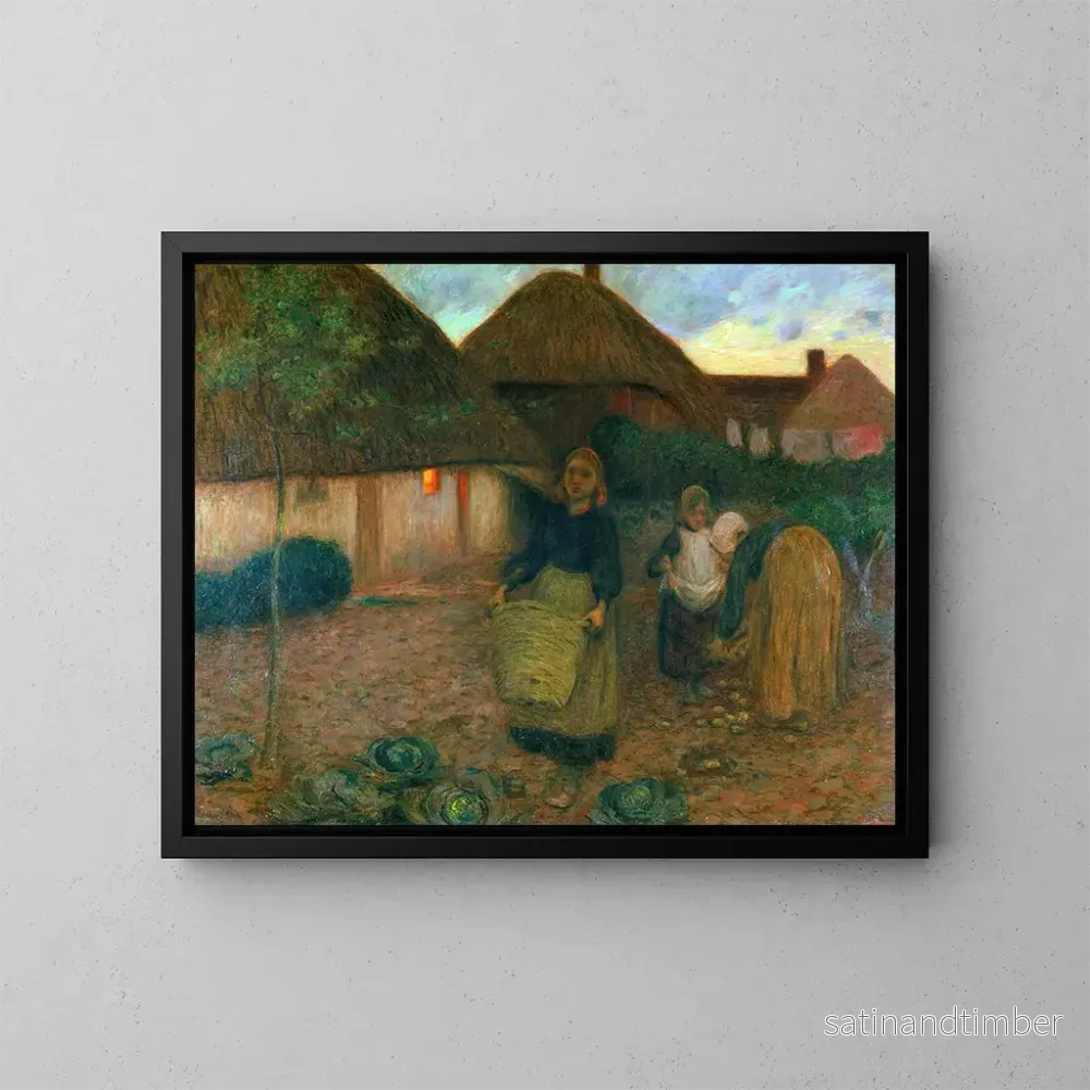 Reproduktion av målningen Le champ des veuves - Edward Stott