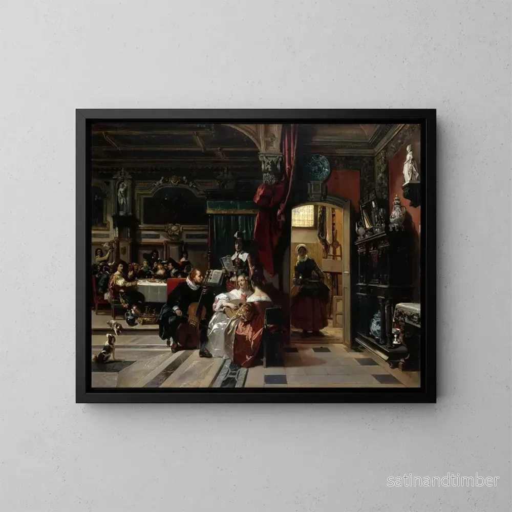 Reproduktion av målningen Van Dyck i London – Camille Joseph Étienne Roqueplan Reproduktion av målningen Van Dyck i London – Camille Joseph Étienne Roqueplan