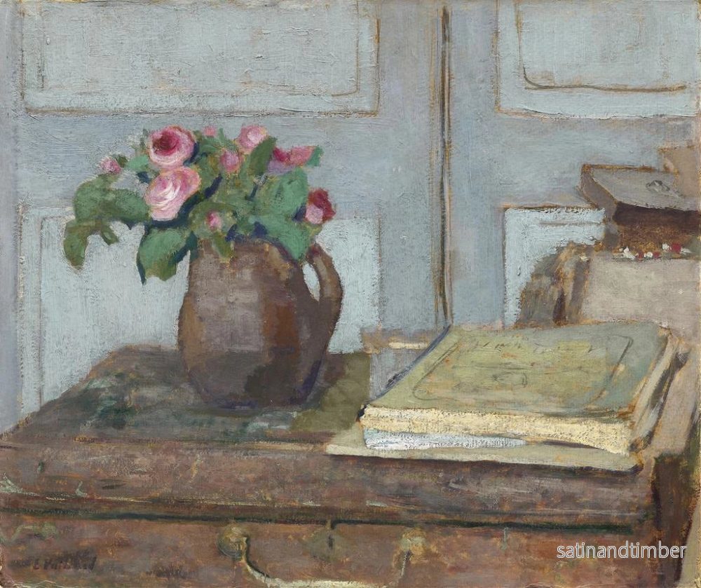Reproduktion av målningen The Artists' Paint Box and Moss Roses - Édouard Vuillard - Bild 2