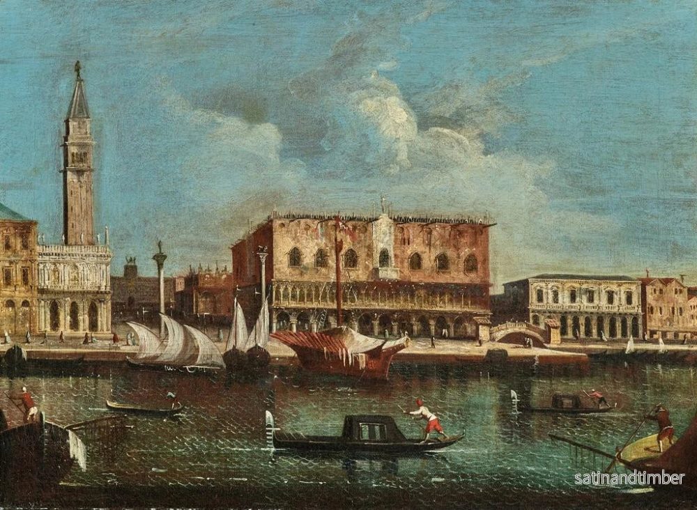 Reproduktion av målningen Bassin de San Marco à Venise - Francesco Tironi - Bild 2