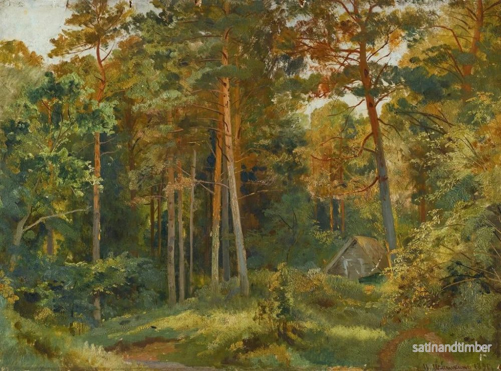 Reproduktion av målningen Le Moulin dans la forêt - Ivan Ivanovich Shishkin - Bild 2